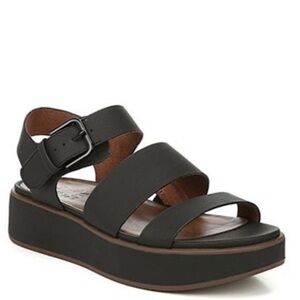Naturalizer Brooke Black Platform Sandals